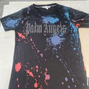 Palm Angels Black Splatter T-Shirt
